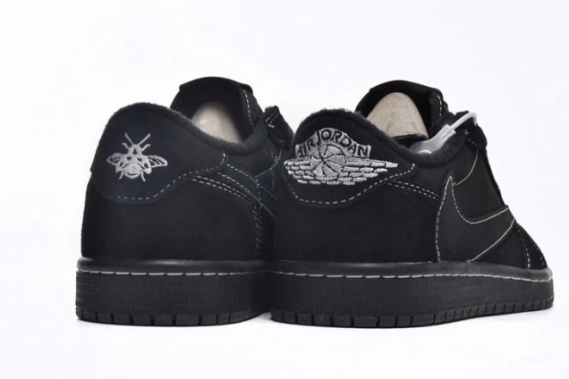 Rep Low 1 Black OG DM7866-001 x Air Scott Phantom Travis Jordan 0731